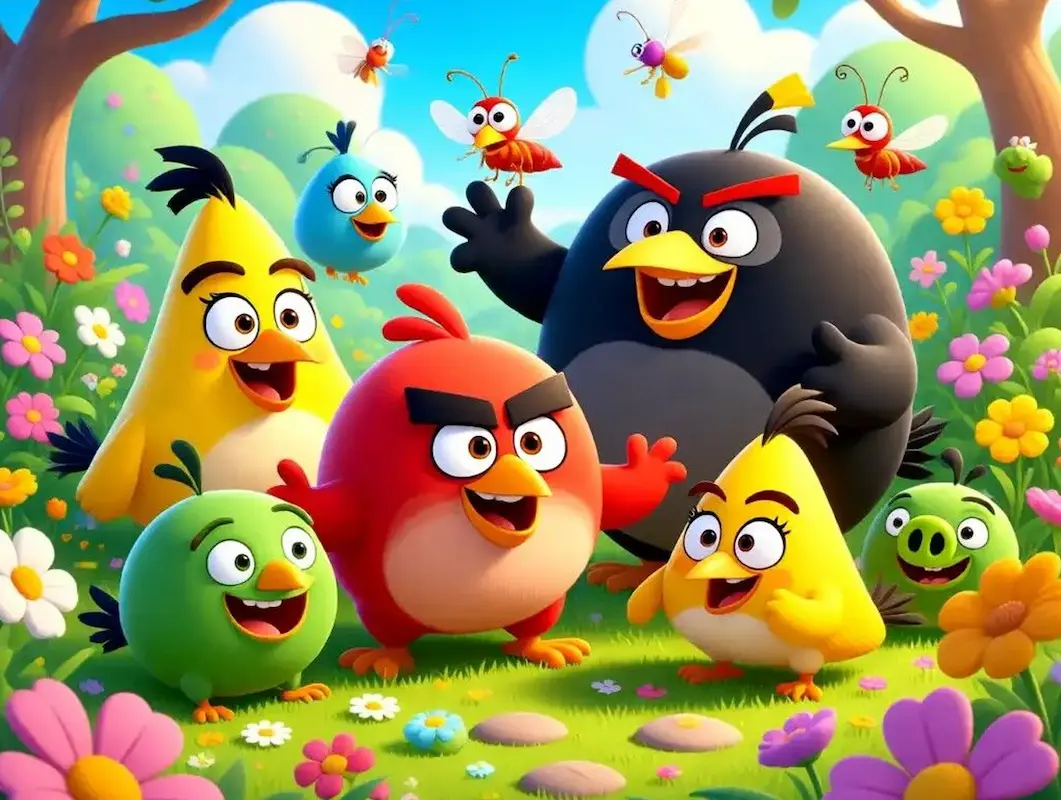 angry birds Аниматор за детски рожден ден неон