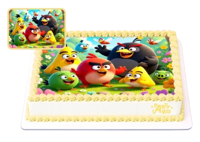 Детска торта на тема Енгри Бърдс – Angry Birds