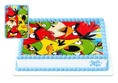 Детска торта на тема Енгри Бърдс – Angry Birds