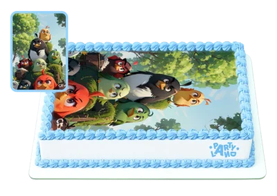 Детска торта на тема Енгри Бърдс – Angry Birds