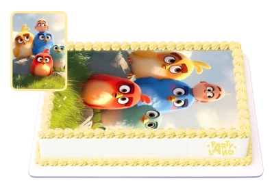 Детска торта на тема Енгри Бърдс – Angry Birds