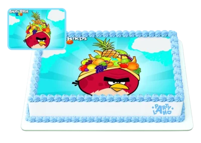 Детска торта на тема Енгри Бърдс – Angry Birds
