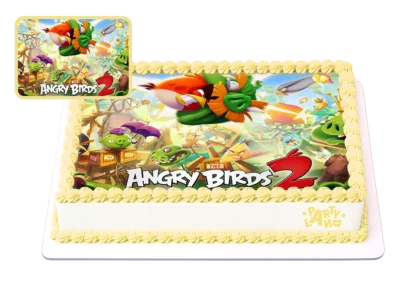Детска торта на тема Енгри Бърдс – Angry Birds