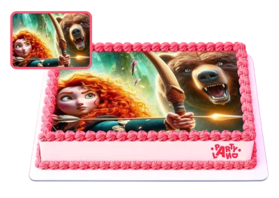 Детска торта на тема Храбро сърце с Мерида – Brave – Merida