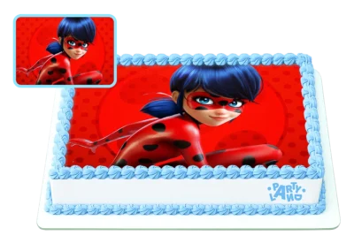 Детска торта на тема Калинката и Черния котарак – Miraculous Ladybug and Cat Noir