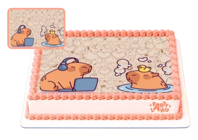Детска торта на тема Капибара – Capybara