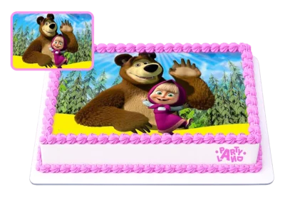 Детска торта на тема Маша и Мечока – Masha and the Bear