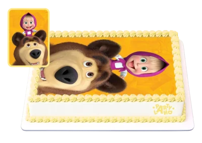 Детска торта на тема Маша и Мечока – Masha and the Bear