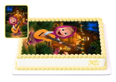 Детска торта на тема Маша и Мечока – Masha and the Bear