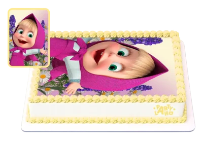 Детска торта на тема Маша и Мечока – Masha and the Bear
