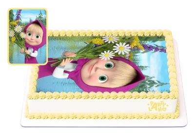 Детска торта на тема Маша и Мечока – Masha and the Bear