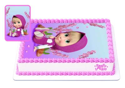 Детска торта на тема Маша и Мечока – Masha and the Bear