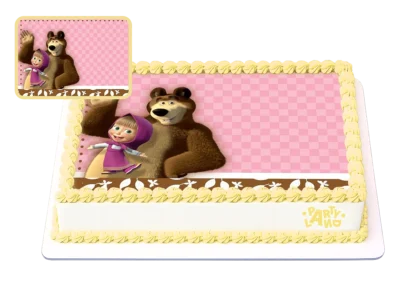 Детска торта на тема Маша и Мечока – Masha and the Bear
