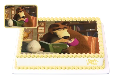 Детска торта на тема Маша и Мечока – Masha and the Bear