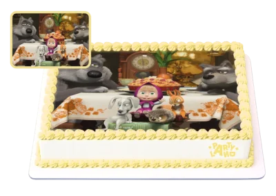 Детска торта на тема Маша и Мечока – Masha and the Bear
