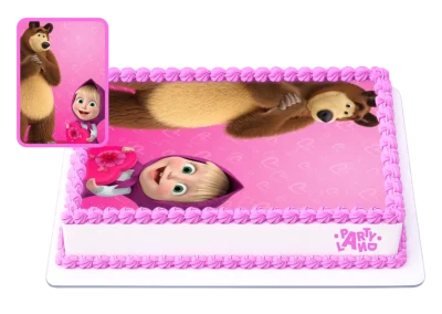 Детска торта на тема Маша и Мечока – Masha and the Bear