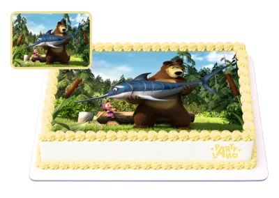 Детска торта на тема Маша и Мечока – Masha and the Bear