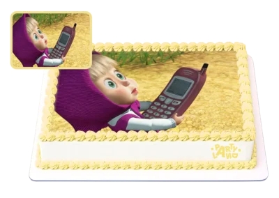 Детска торта на тема Маша и Мечока – Masha and the Bear