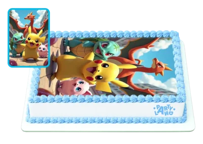 Детска торта на тема Покемон – Pokémon с Пикачу – Pikachu