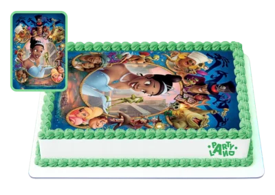Детска торта на тема Принцесата и жабокът – The Princess and the Frog