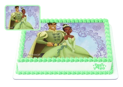 Детска торта на тема Принцесата и жабокът – The Princess and the Frog