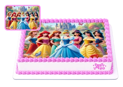 Детска торта на тема Принцесите на Дисни – Disney Princesses