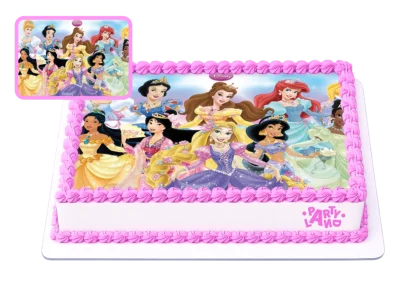 Детска торта на тема Принцесите на Дисни – Disney Princesses