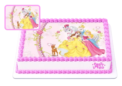 Детска торта на тема Принцесите на Дисни – Disney Princesses