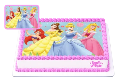 Детска торта на тема Принцесите на Дисни – Disney Princesses