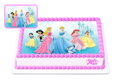 Детска торта на тема Принцесите на Дисни – Disney Princesses