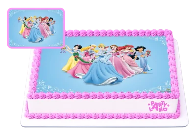 Детска торта на тема Принцесите на Дисни – Disney Princesses