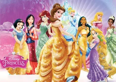 Детска торта на тема Принцесите на Дисни – Disney Princesses