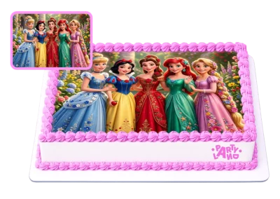 Детска торта на тема Принцесите на Дисни – Disney Princesses