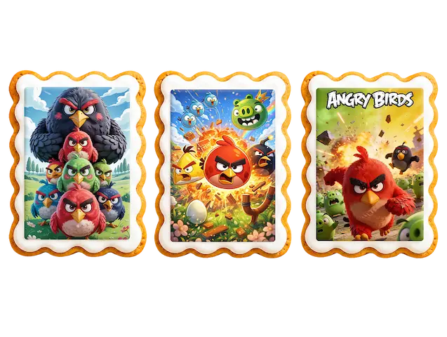 engri-bards-angry-birds-biskvitki тематични декорирани бисквитки енгри бърдс