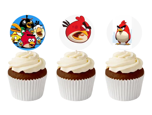 engri-bards-angry-birds muffins декорирани мъфини енгри бърдс