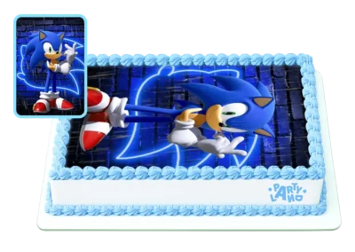Таралежът Соник – Sonic the Hedgehog тематична детска торта за рожден ден
