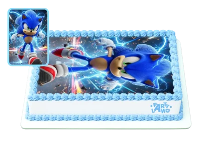 Таралежът Соник – Sonic the Hedgehog тематична детска торта за рожден ден