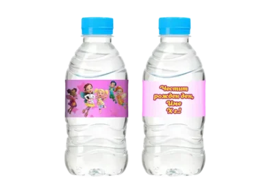 етикети за минерална вода кафенето на Масленка