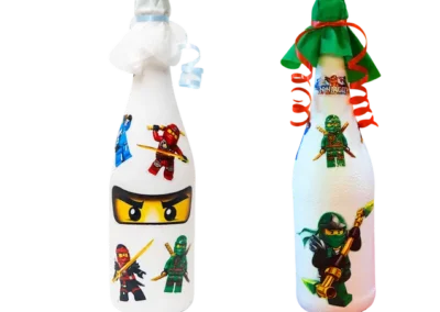 ЛЕГО Нинджаго – LEGO Ninjago декорирано детско шампанско за рожден ден