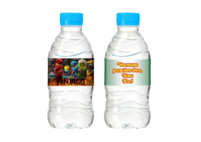 ЛЕГО Нинджаго – LEGO Ninjago тематични етикети за минерална вода за детски рожден ден