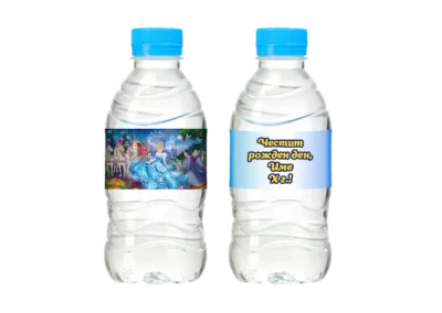 Минерална вода етикет пепеляшка