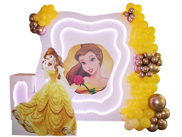 princesa-bel-krasavicata-i-zvyara-belle-beauty-and-the-beast-balonena-dekoracia балонена декорация принцеса Бел