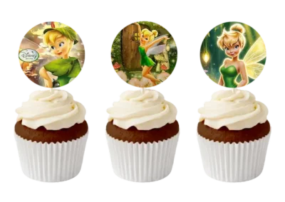 Зън Зън Тинкърбел – Tinker Bell тематично декорирани мъфини за детски рожден ден