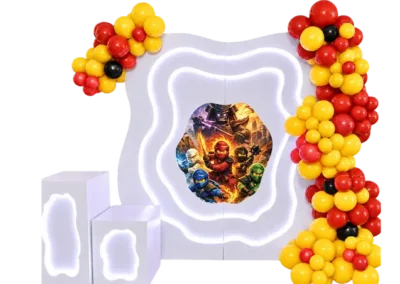 LEGO Ninjago – лего нинджаго тематична украса с балони за детски рожден ден в Парти Ленд